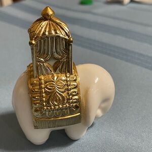 Royal Elephant Charisma Cologne Milk Glass Avon Vintage Bottle